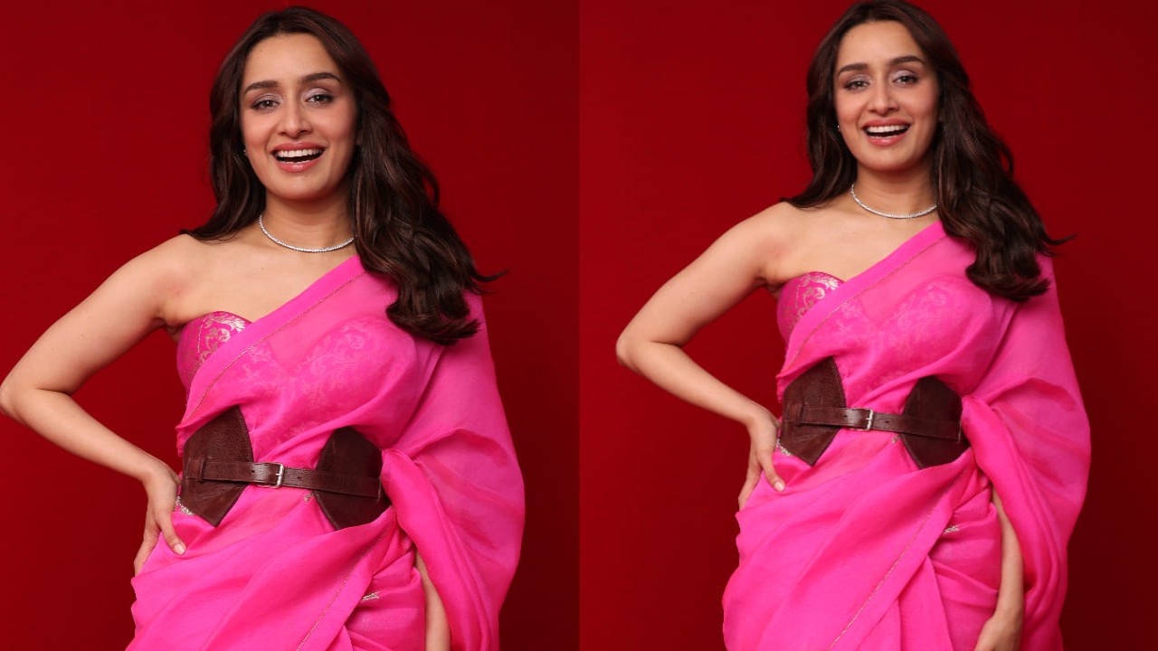 Shraddha Kapoor in pink saree look with belt at Red Sea Film Festival is just enough to take notes for wedding season 