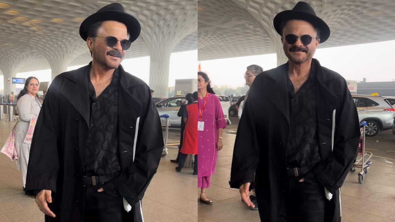 Anil Kapoor's all-black airport look defines timeless style and it's just Jhakaas