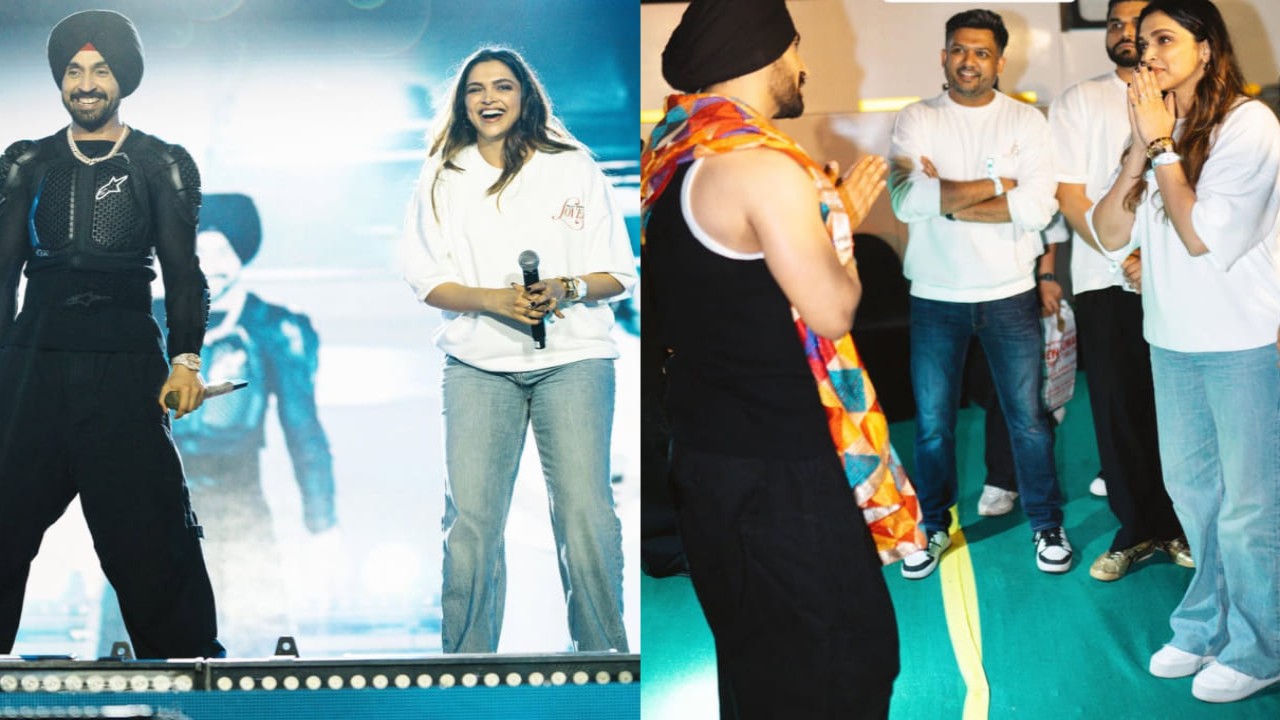 New mom Deepika Padukone stuns in white t-shirt and baggy jeans, proving even basics can steal the spotlight at a concert 