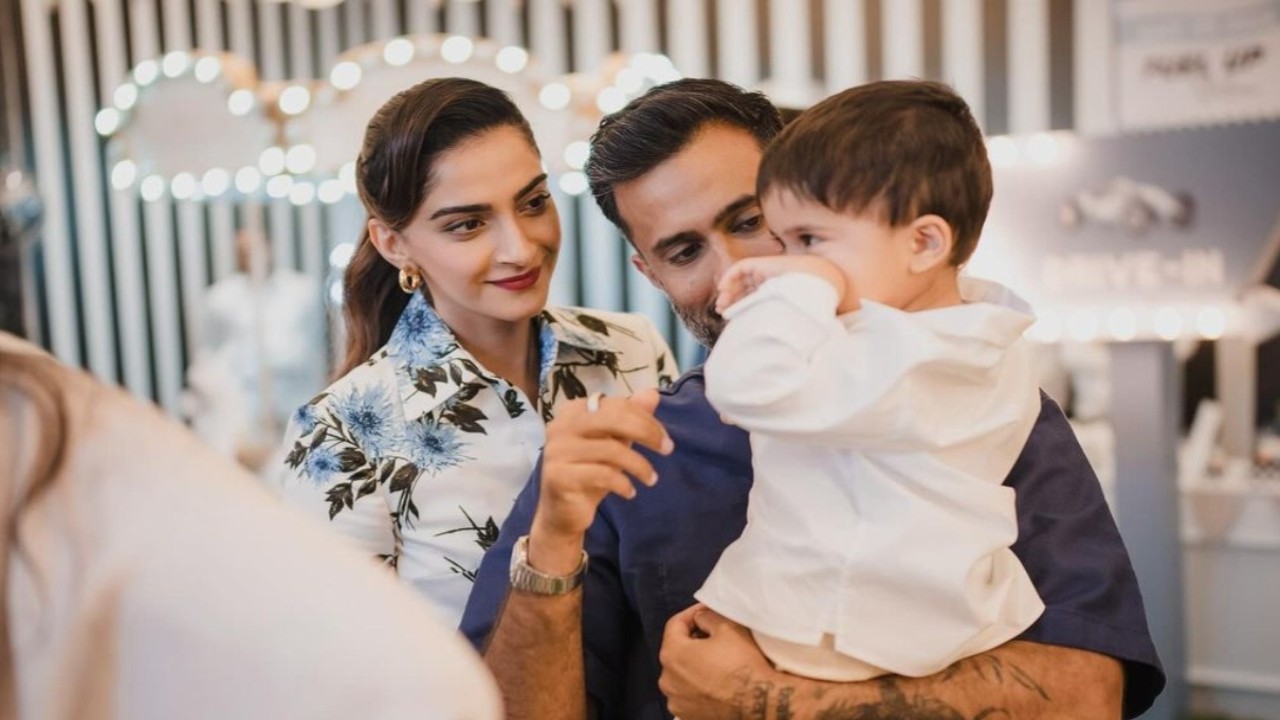 .Sonam Kapoor and hubby Anand Ahuja’s PIC with their son Vayu proves ‘love is true’