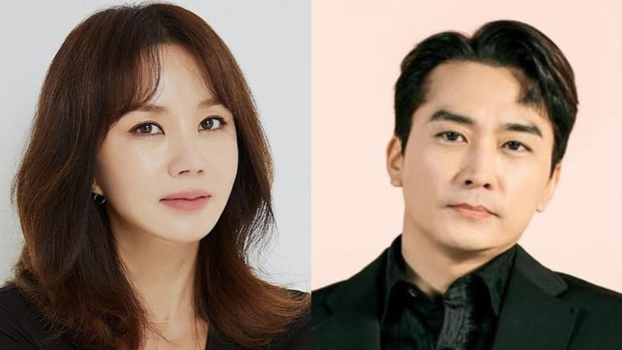 Uhm Jung Hwa: courtesy of Alien Company, and Song Seung Heon: courtesy of King Kong by Starship