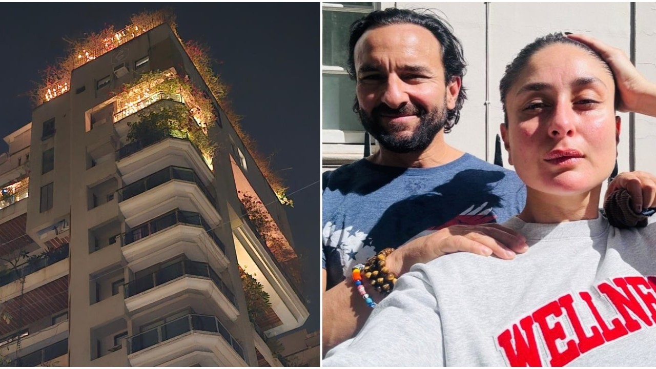 Saif gets warm welcome from family post-discharge; house lit up like Diwali: WATCH