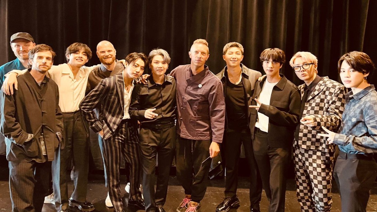 BTS and Coldplay: BTS Twitter