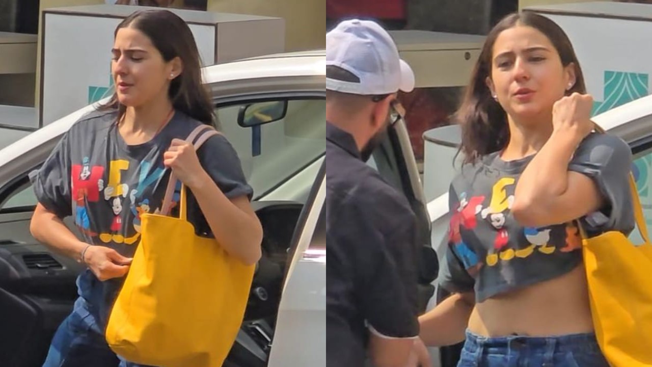 Sara Ali Khan adds playful vibes to everyday fashion with Mickey Mouse print crop top