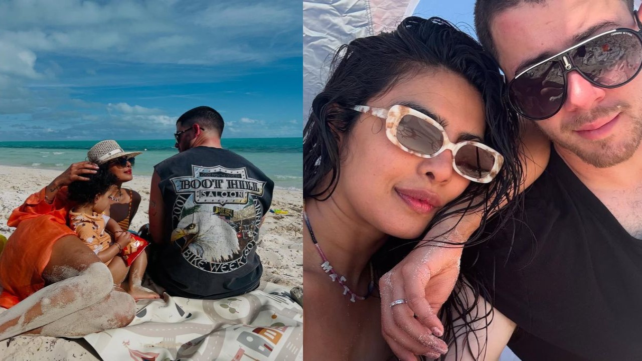 Priyanka Chopra is beach goddess in bikini and her fun PICS from New Year vacation with Nick Jonas are proof; don’t miss her necklace ft. Malti’s name