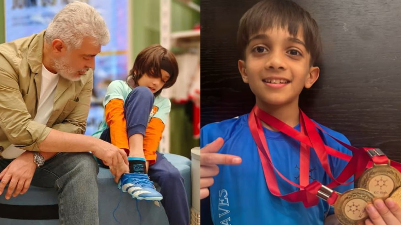 Ajith Kumar’s son Aadvik is a ‘rising champion’ as he bags first spot in school sports