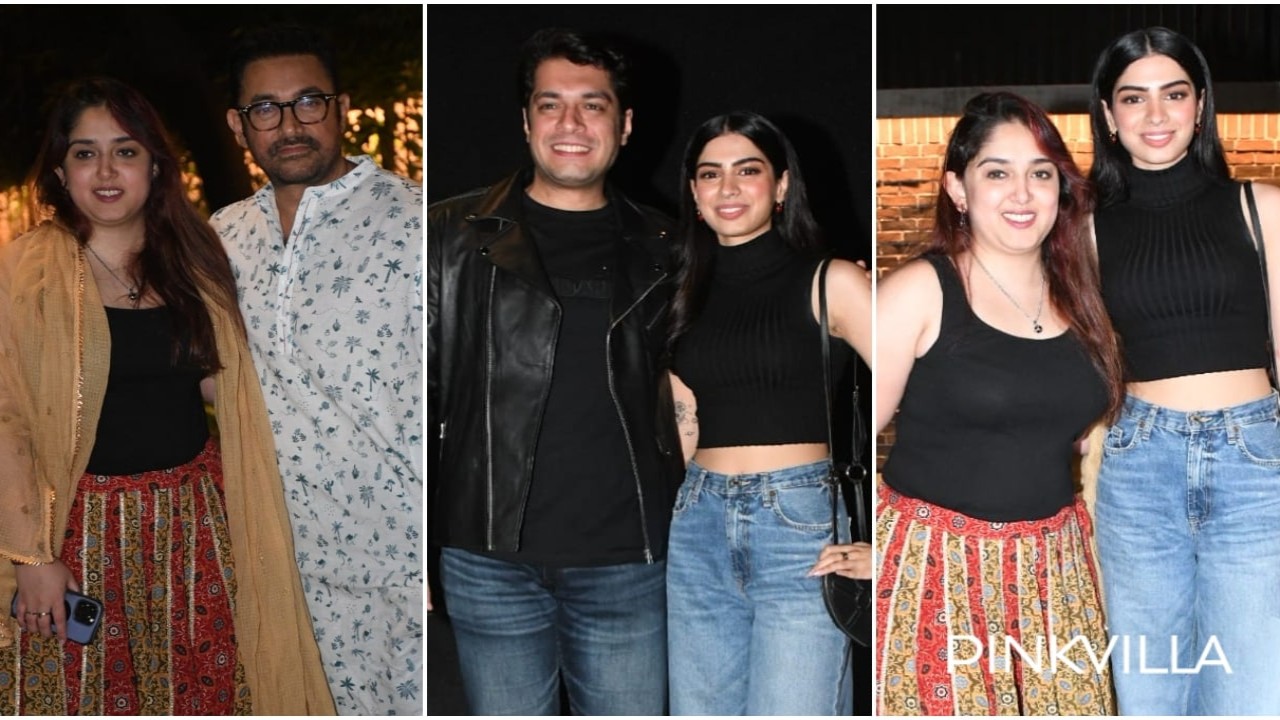 Aamir and Ira give dad-daughter goals; Khushi shares warm hug with co-star Junaid's sister