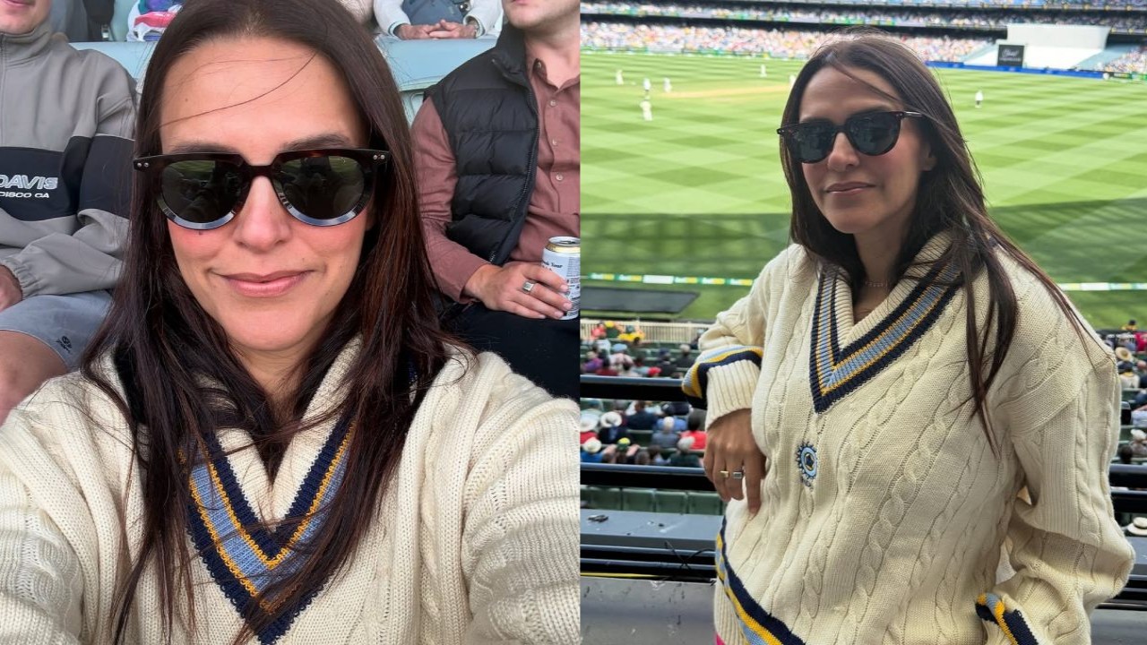 Neha wears late father-in-law Bishan Singh Bedi's ‘most special gift’ at IND vs AUS match