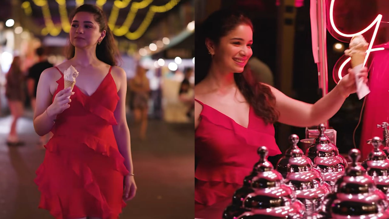 Sara Tendulkar's red ruffle-trim dress is a perfect style inspo for this Valentine's Day