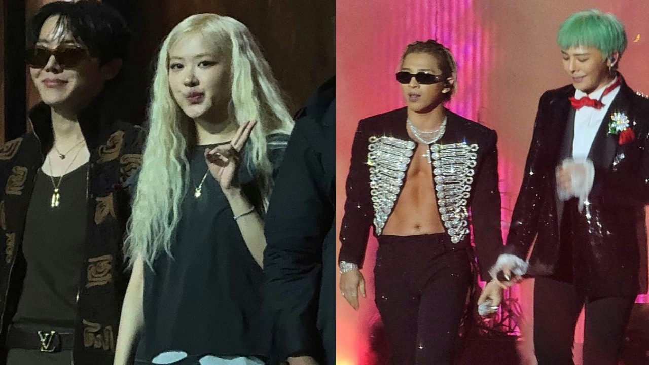 BTS' J-Hope & BLACKPINK's Rosé: courtesy of @roseannpics (X), BIGBANG’s G-Dragon & Taeyang: courtesy of @klanci_twt (X)