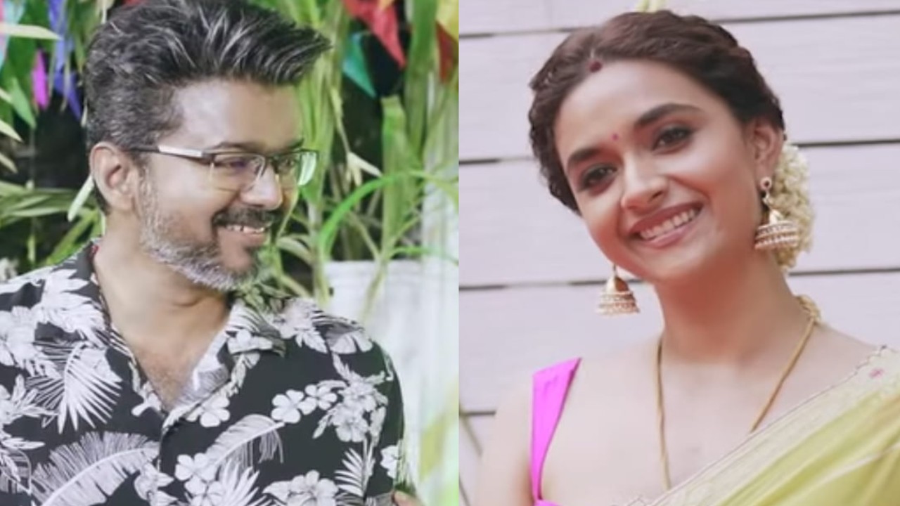 Thalapathy Vijay and Keerthy Suresh celebrate Pongal 2025 together