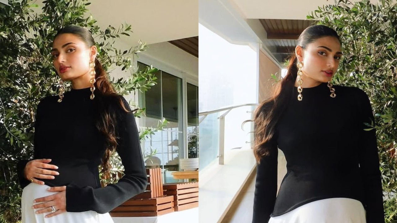  Athiya Shetty in a Rs 42,100 maxi proves maternity fashion can be both stylish & comfy