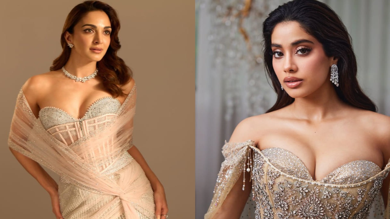  Kiara Advani and Janhvi Kapoor have showcased their unique styles in stunning corset outfits 