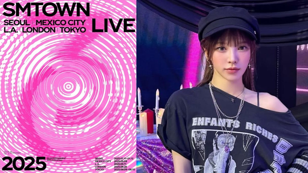 SMTOWN Live in Seoul poster: courtesy of SM Entertainment, Red Velvet’s Wendy: courtesy of Wendy's Instagram