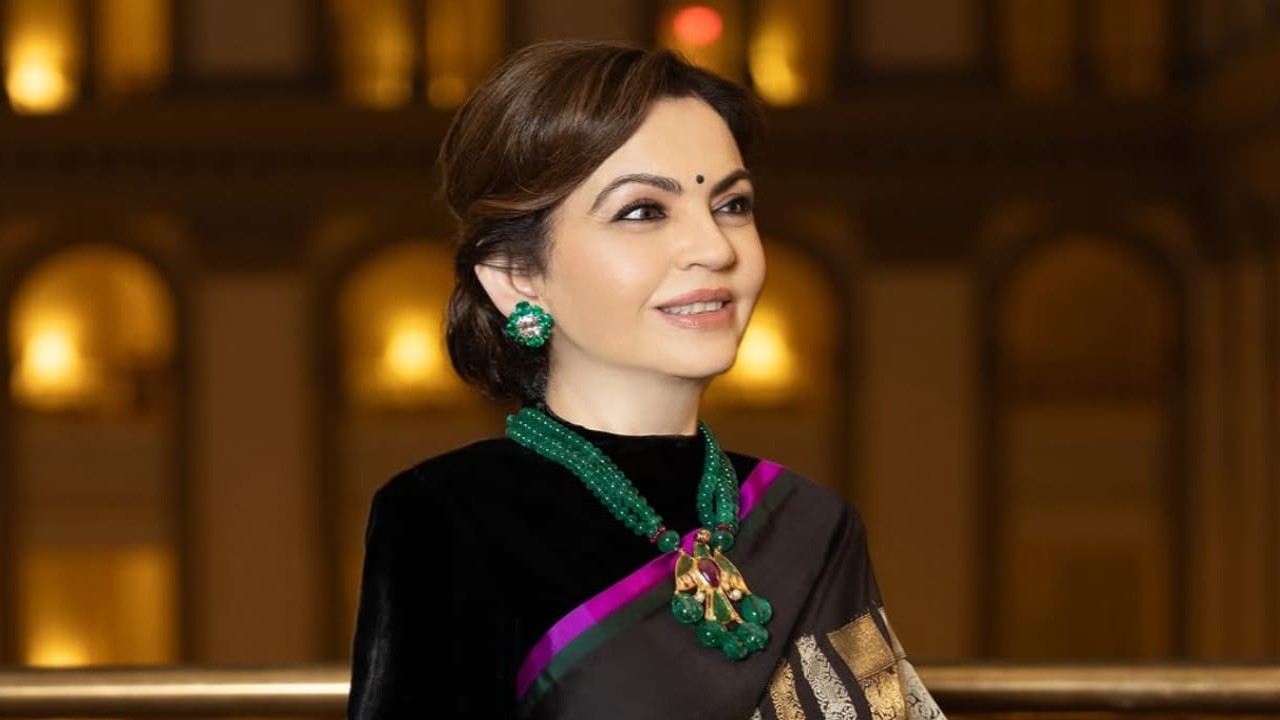 Nita Ambani brings Indian heritage to Washington with saree and 200-year-old pendant