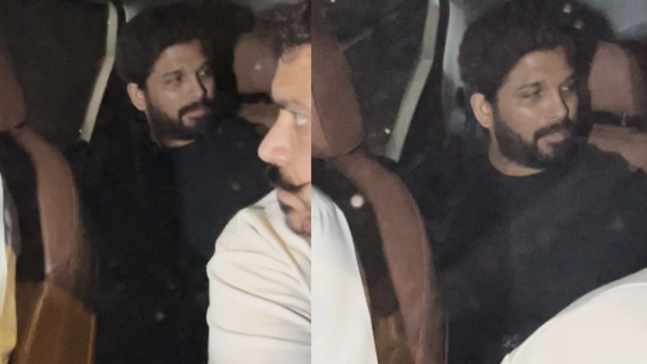 Allu Arjun spotted leaving Sanjay Leela Bhansali’s office, sparks rumors of collab