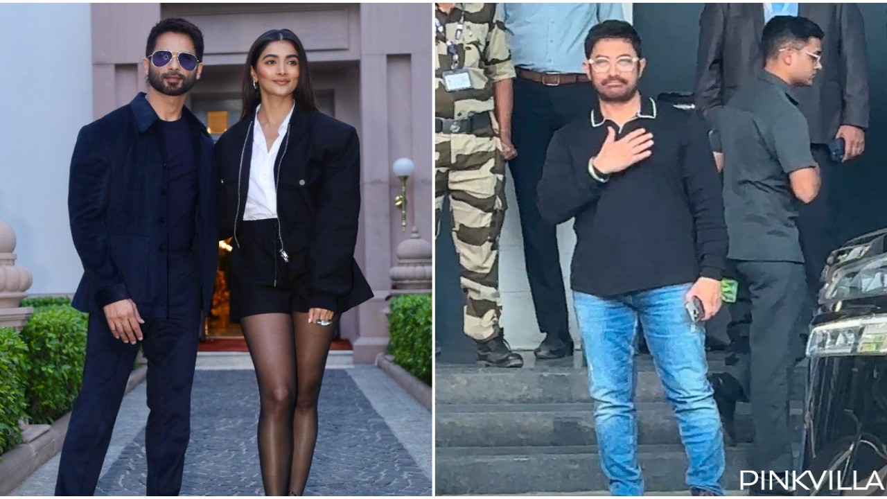 PHOTOS: 7 Celebrity Spottings Of The Day; Shahid Kapoor and Pooja Hegde promote Deva in Delhi, Aamir Khan papped at airport and more