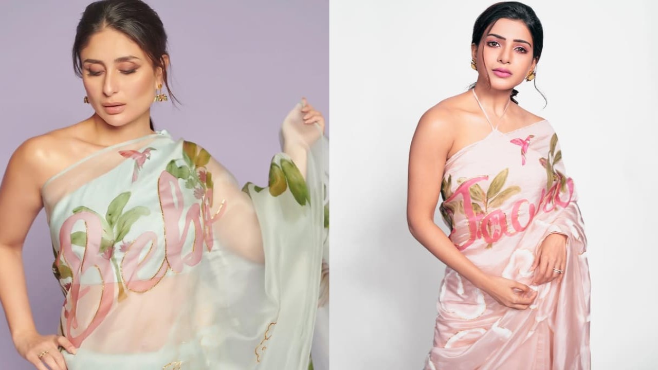 Kareena Kapoor Vs Samantha Ruth Prabhu: Who wore personalized hand-painted saree better?