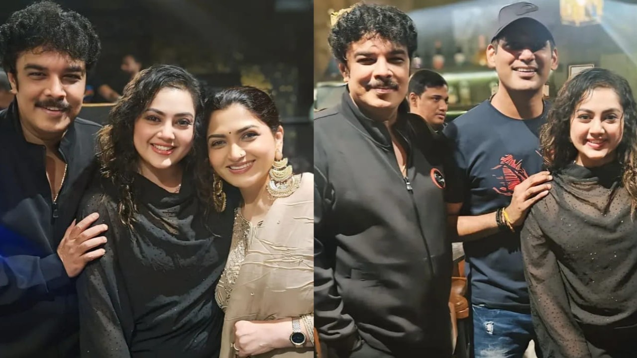 Drishyam actress Meena spends a night of reunion with friends Vishal, Sundar C, Khushbu, and more; see PICS