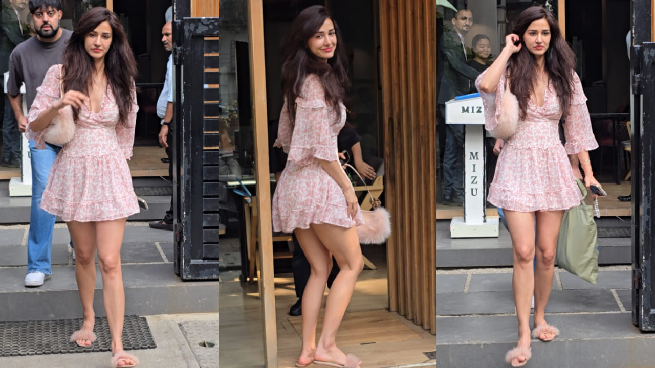 Disha Patani’s pink floral dress paired with a ₹2.68L Fendi fur bag brings the ultimate spring vibes to winter.