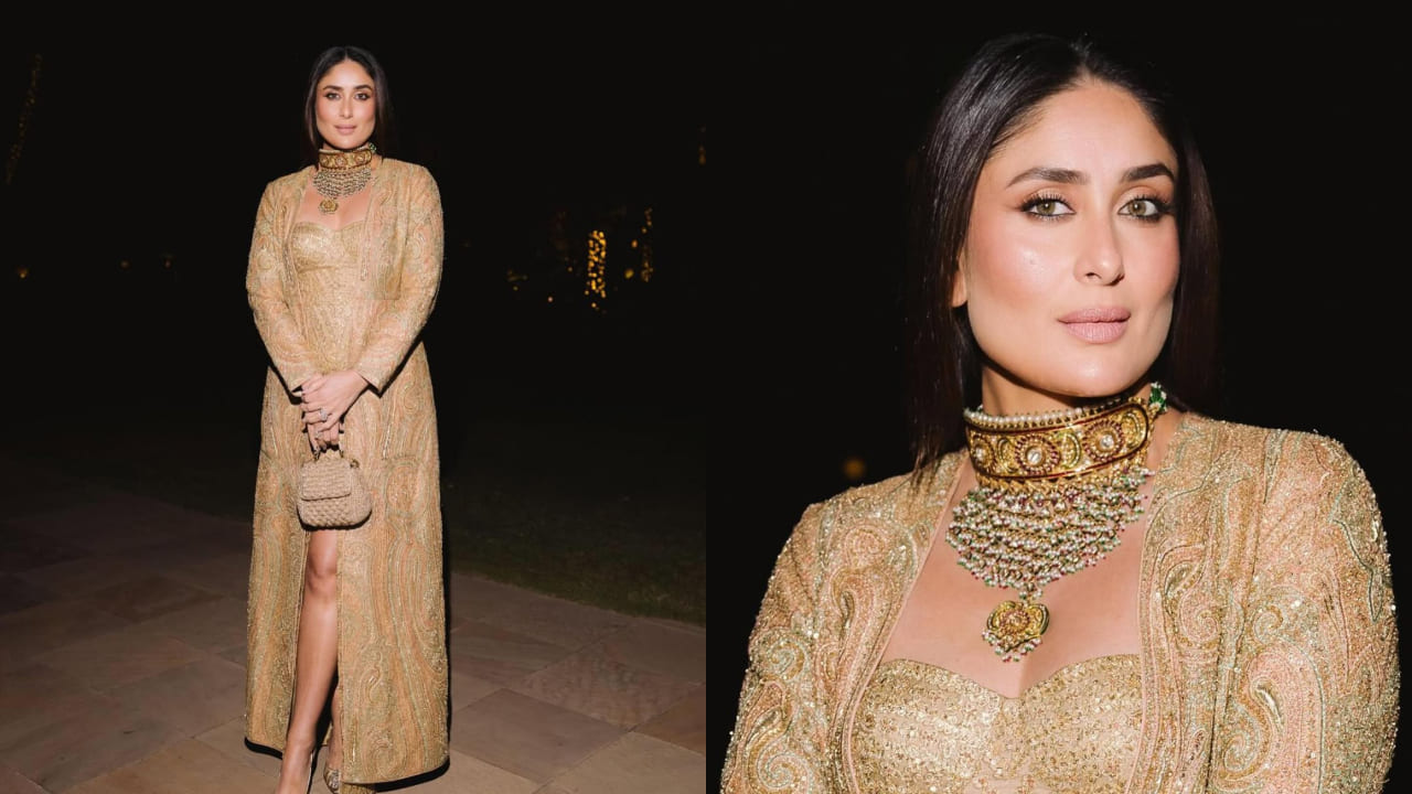 Throwback: When Kareena Kapoor repeated her reception jewelry with a stunning golden outfit, perfect for a cocktail night