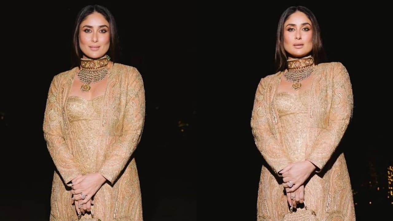 Throwback: When Kareena Kapoor repeated her reception jewelry with a stunning golden outfit, perfect for a cocktail night