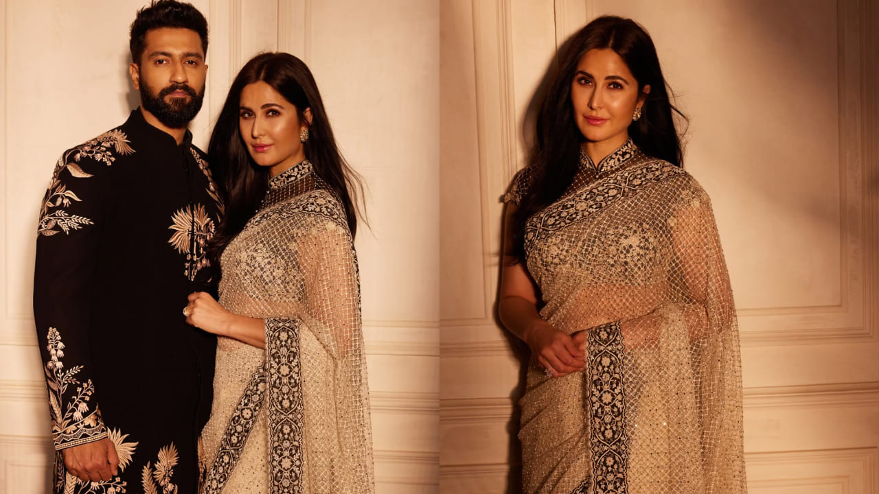 Throwback: When Katrina Kaif graced a wedding celebration in Tarun Tahiliani's saree, giving us the perfect reception look