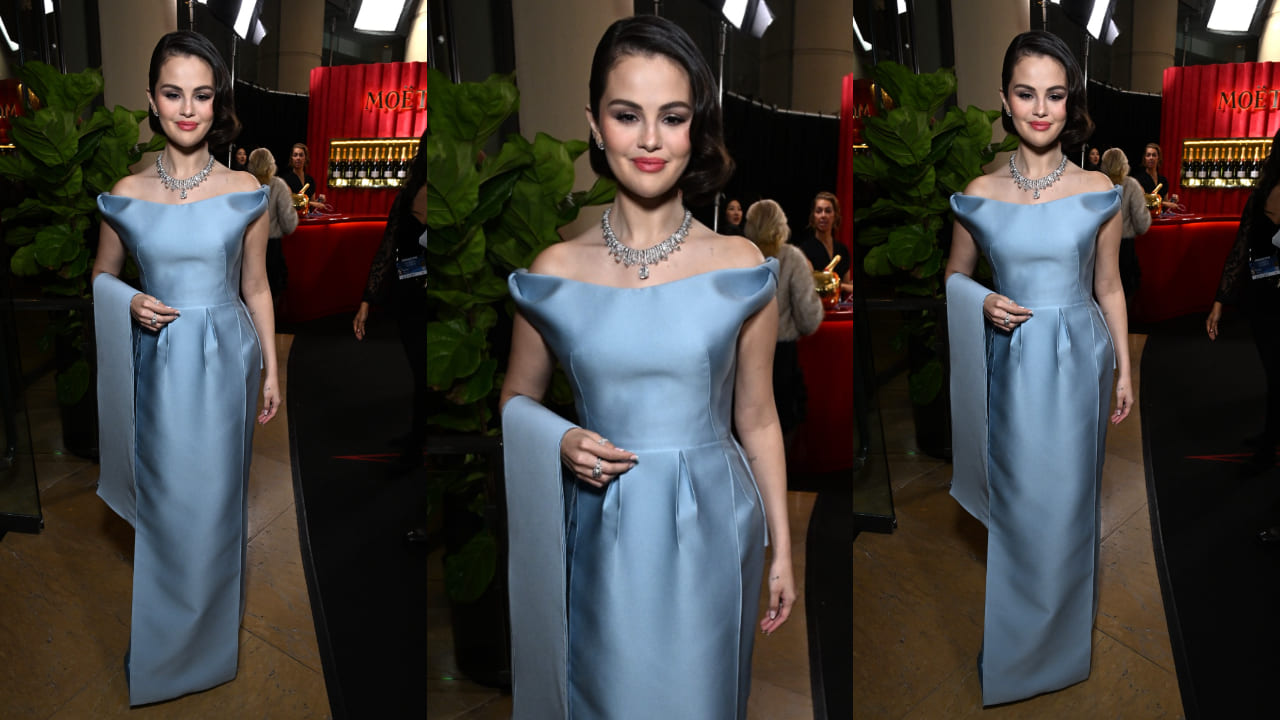 Golden Globes 2025: Selena Gomez exudes princess vibes in Prada blue satin dress as she attends event with Benny Blanco