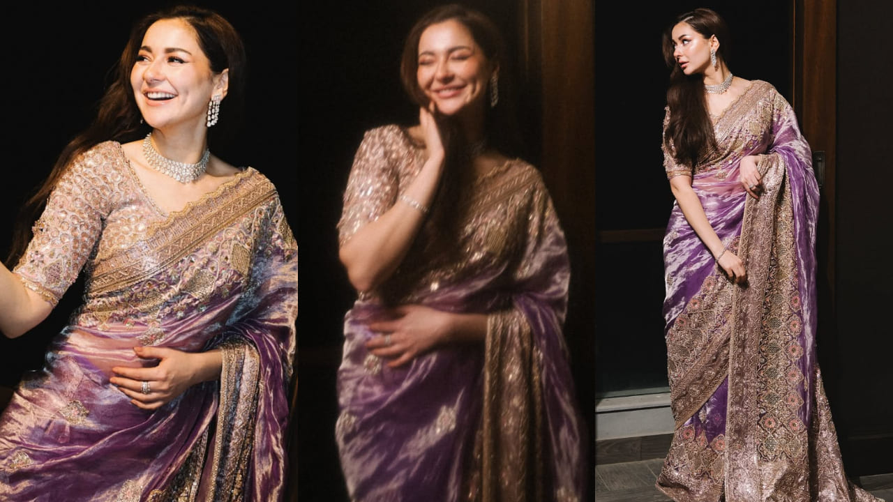 Hania Aamir turns into desi mermaid in Rs 3,95,000 lavender saree by Manish Malhotra 