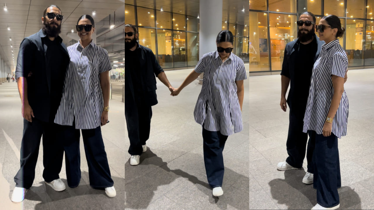 Deepika Padukone & Ranveer Singh prove their cool parent status with stylish airport looks