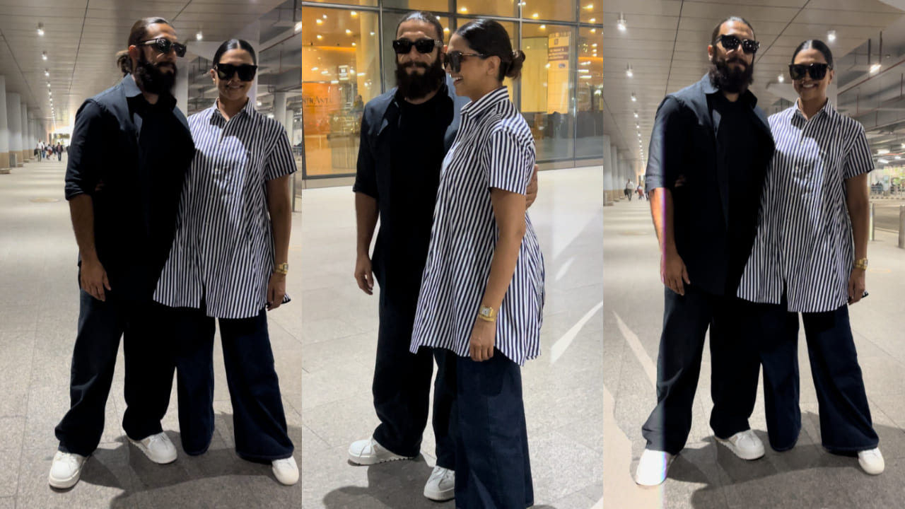 Deepika Padukone & Ranveer Singh prove their cool parent status with stylish airport looks