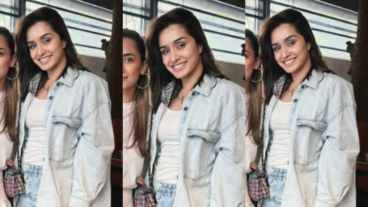 Shraddha Kapoor brings a fresh take to denim-on-denim with relaxed fits and a no-makeup glow