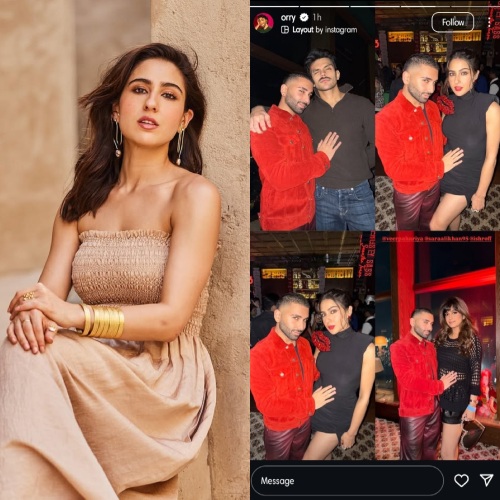 Pic credits: Sara Ali Khan and Orry Instagram