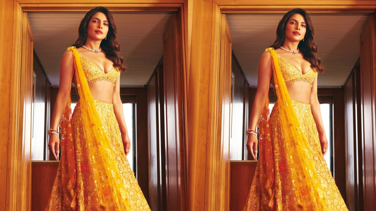 Throwback: When Priyanka Chopra in Tarun Tahiliani’s yellow lehenga brought boldness and glamor to Anant Ambani and Radhika Merchant’s wedding 