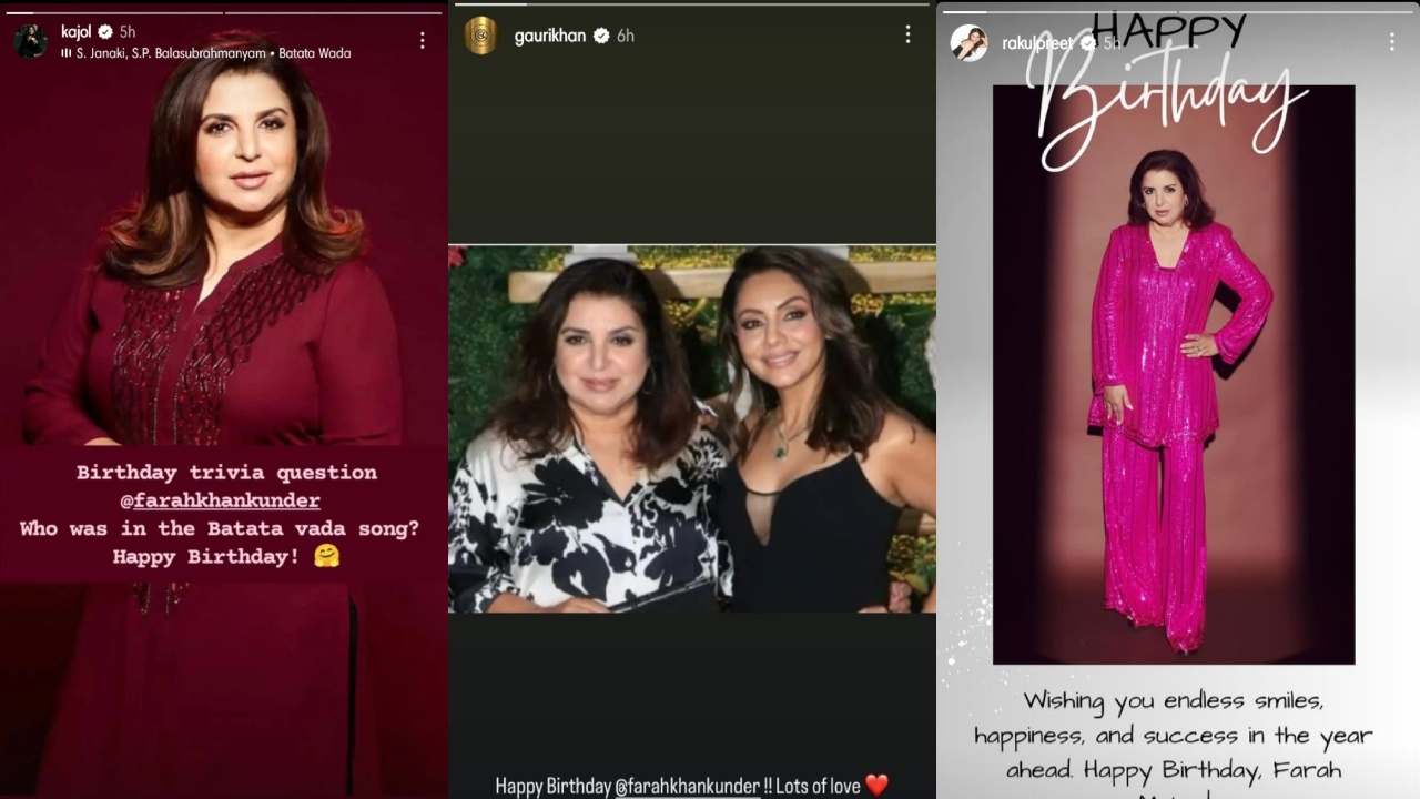 Rakul Preet Singh, Gauri Khan and Kajol Instagram 