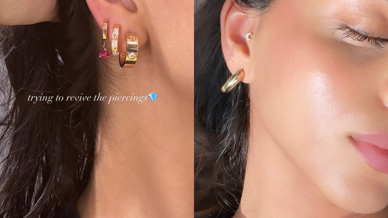 Samantha, shraddha & Suhana are upgrading their ear game with stacked piercing trend