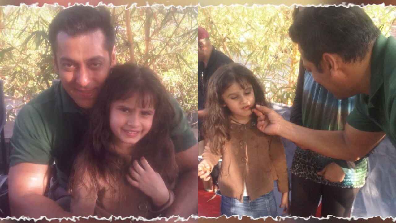 Rasha Thadani with Salman Khan