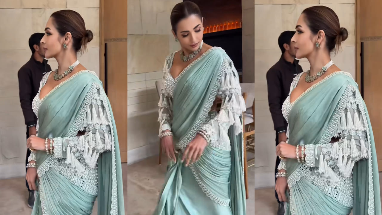 Malaika Arora’s green tassel saree is a unique pick, perfect for bridesmaids this season 