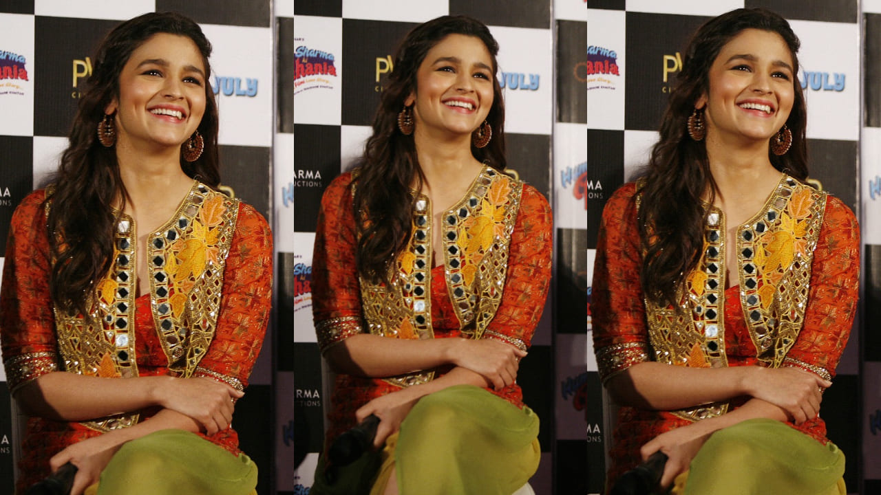 Throwback to Alia Bhatt's stunning phulkari suit & mirror-work jacket for a trendy Lohri