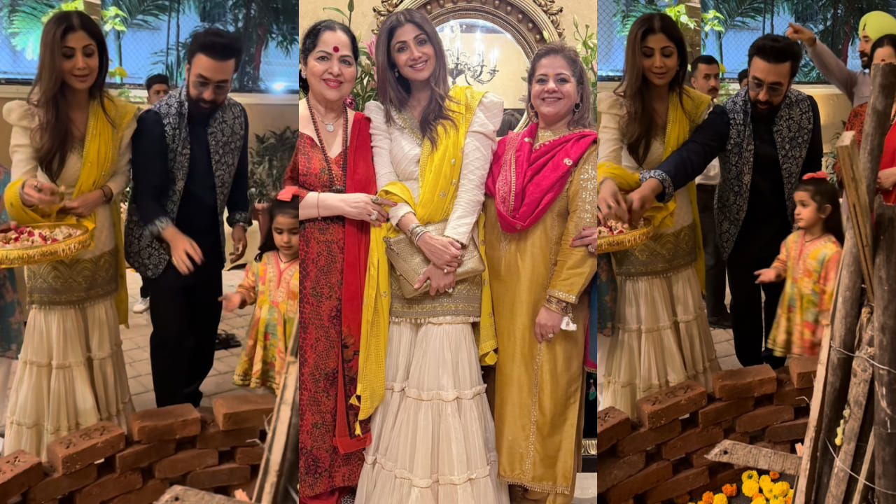 Shilpa Shetty's white sharara set turns Lohri celebrations into a couture moment 