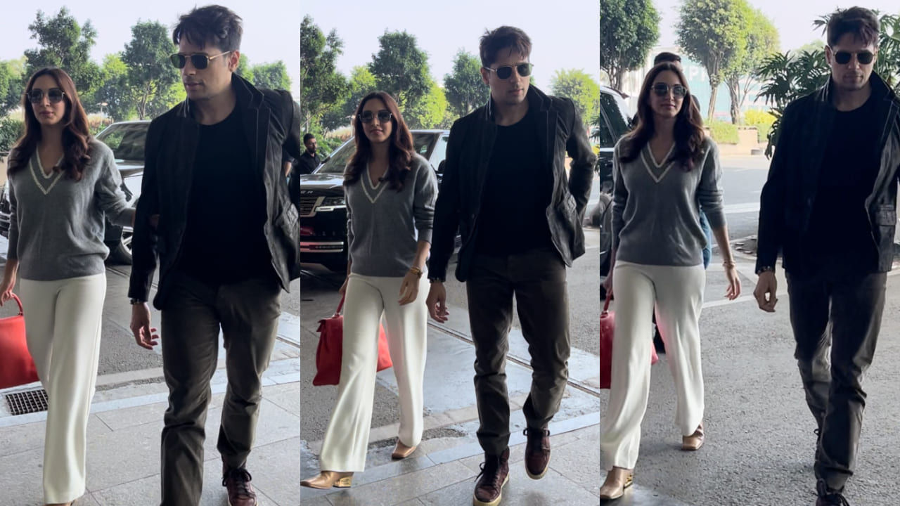 Kiara Advani-Sidharth Malhotra serve airport fashion that’s cozy, cool, and winter-ready