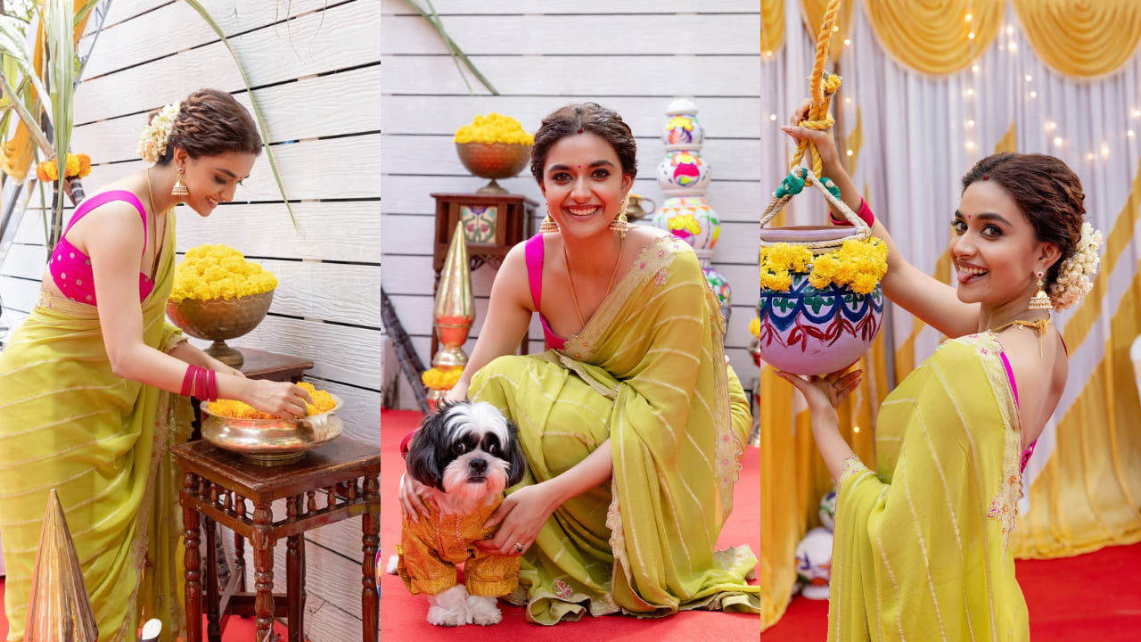 Nayanthara and Keerthy Suresh celebrates festival in traditional outfits, opting for timeless classics like white kurta and saree 