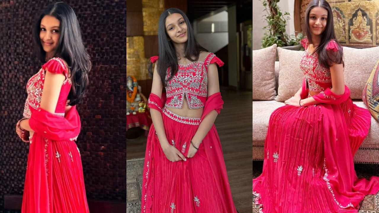 Sitara Ghattamaneni is already a star in her own right and her pink and silver lehenga is proof of it! 