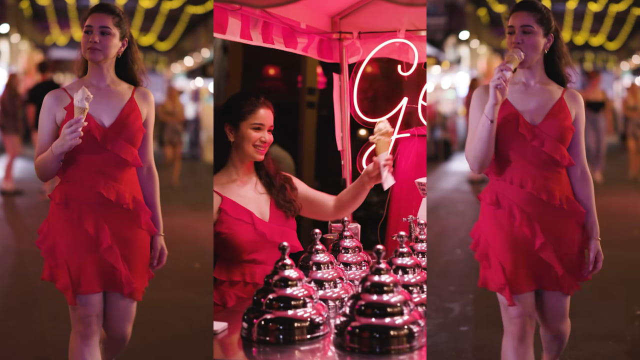 Sara Tendulkar's red ruffle-trim dress is a perfect style inspo for this Valentine's Day