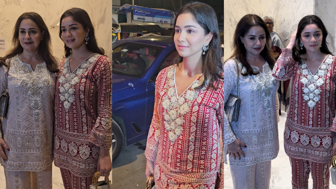  Sara Tendulkar stuns as the most stylish wedding guest in red co-ord set worth Rs 28,000