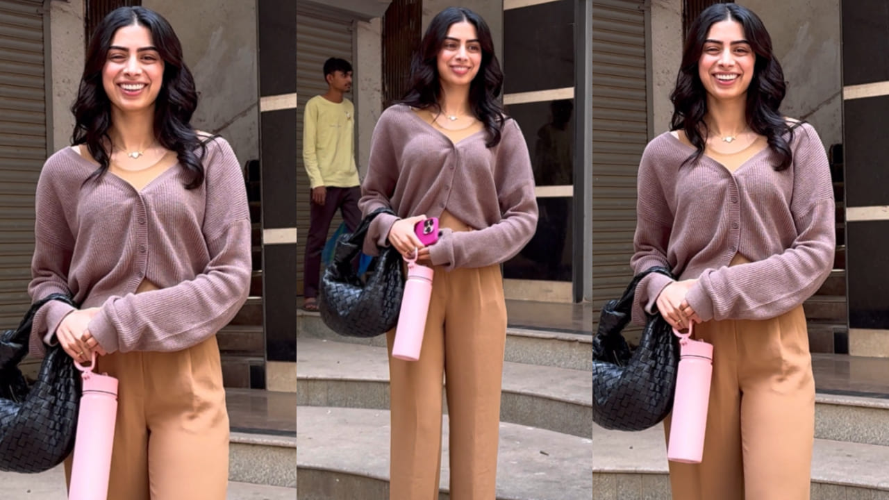 Khushi Kapoor shows she's a style chameleon in a floral dress and neutral look