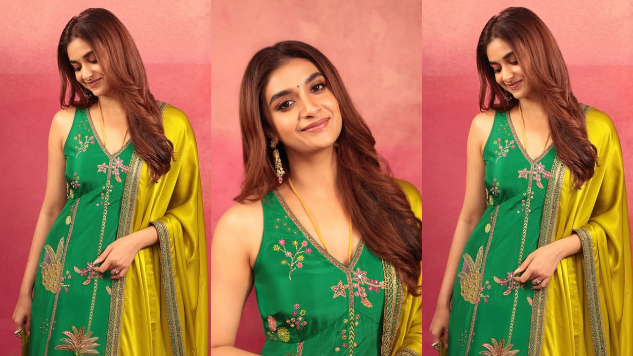 Keerthy Suresh's green kurta set worth Rs 45,800 is perfect for your wedding mood board