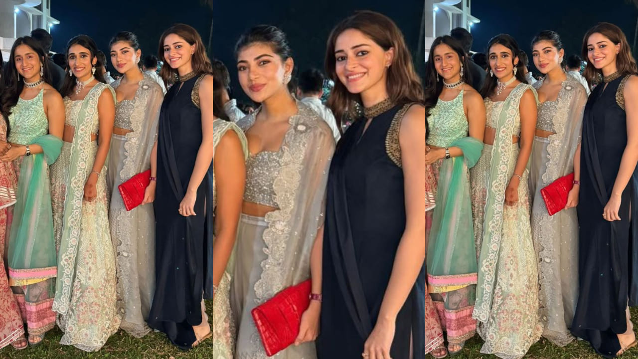 Ananya Panday turns straight-cut black dress into the new wedding celebration outfit, and it’s a total game-changer style