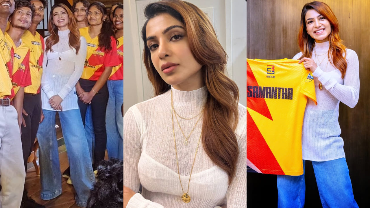 Samantha Ruth Prabhu was spotted at an event donning an outfit ft. sheer top and denim pants, which is on point