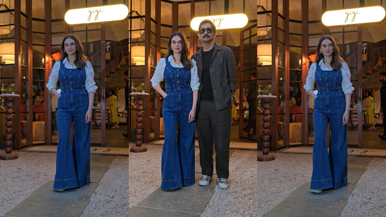 Aditi Rao Hydari's dinner date look with husband Siddharth proves denim jumpsuits are NOT out of style yet